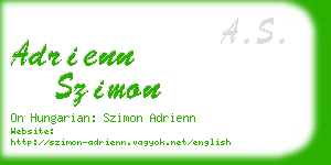 adrienn szimon business card